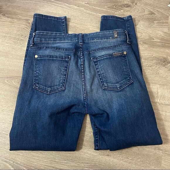 7FAMK Sz 26 midrise cropped skinny - Picture 8 of 11